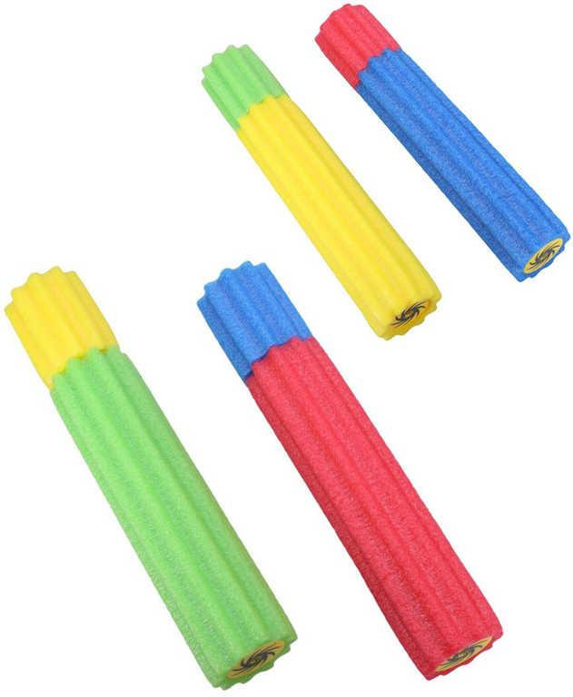 Pumpa vodní dělo Eva 26cm pěnová soft trubice na vodu 4 barvy