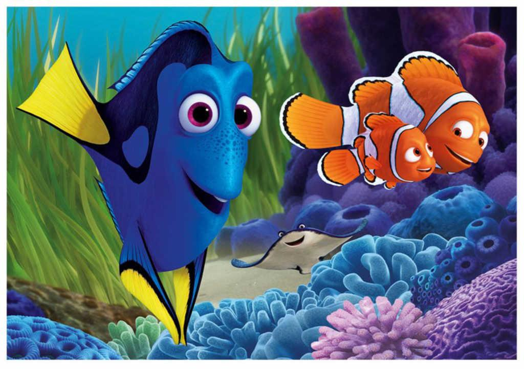 DINO Puzzle 2x77 dílků Hledá se Dory se našla skládačka 26x18cm