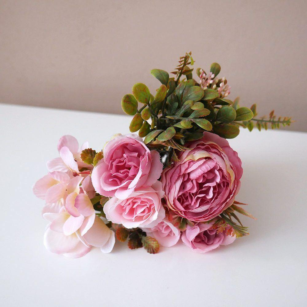 Dekorativní květinový puget - růžový