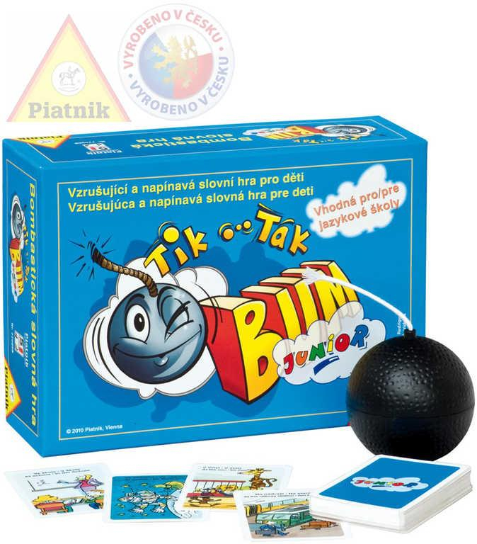 PIATNIK Hra TIK TAK BUM Junior s obrázky Zvuk 