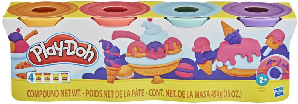 HASBRO PLAY-DOH Kreativní set modelína 4 kelímky dobroty mix barev