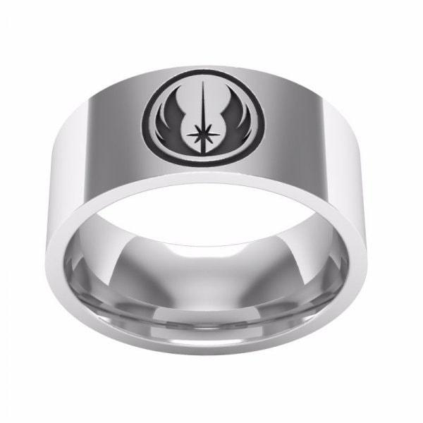 Ocelový prsten Star Wars - Jedi - 10