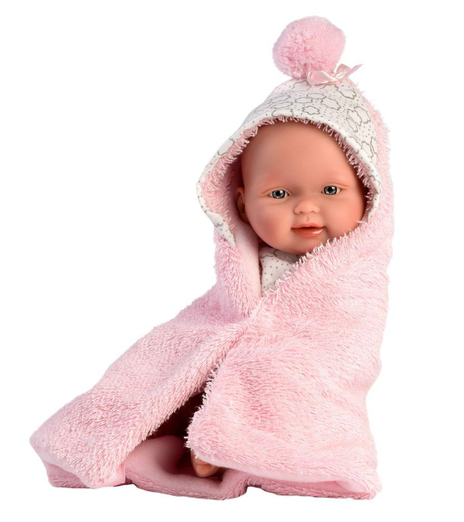 Llorens 26308 NEW BORN HOLČIČKA - realistická panenka miminko s celovinylovým tělem - 26 cm