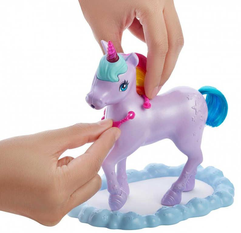 MATTEL BRB Panenka Barbie princezna + duhový jednorožec set s doplňky