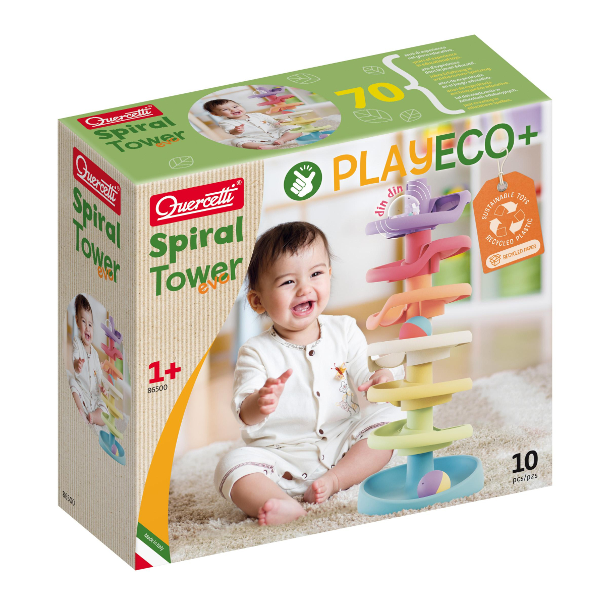 Quercetti 86500 Spiral Tower Play Eco+