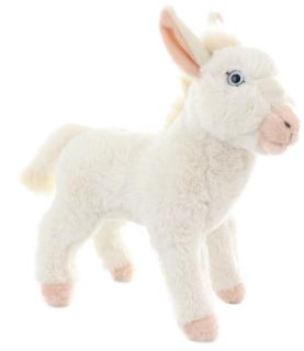 Plyš Osel bílý 25 cm