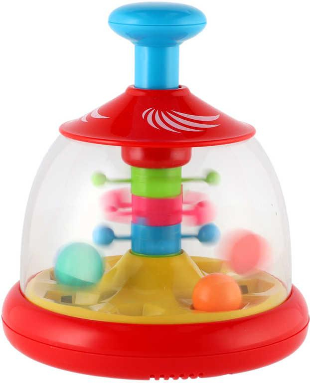 Kolotoč baby 18cm s veselými míčky pro miminko plast v krabici
