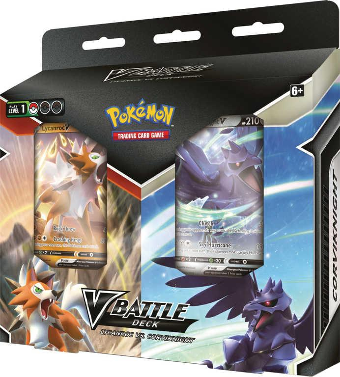 ADC Hra Pokémon TCG: GO V Battle Deck Bundle Lycanroc vs. Corviknight