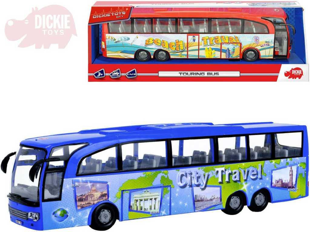 DICKIE Autobus zájezdový Touring Bus na setrvačník otevírací dveře 2 barvy