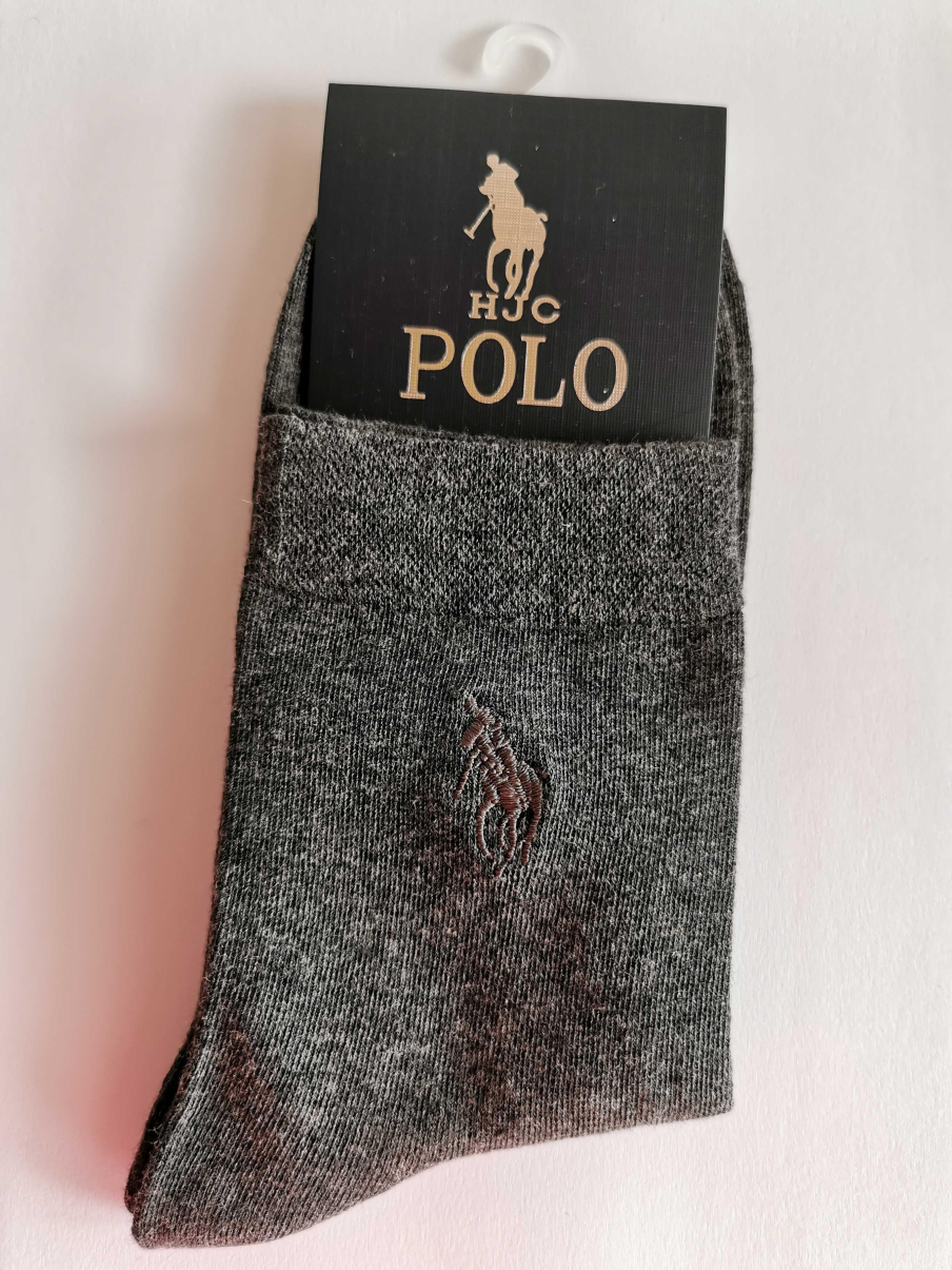 Jednobarevné ponožky POLO - Tmavě-šedá