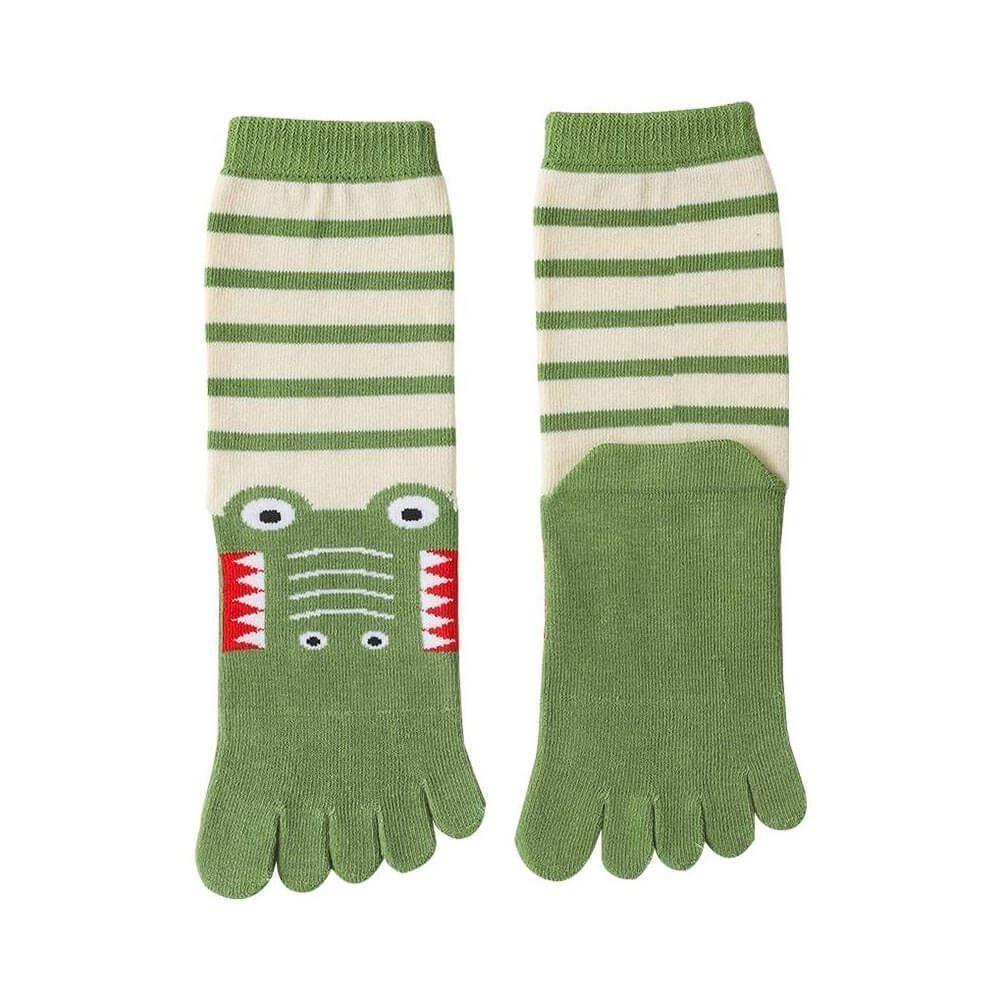 Dětské prstové ponožky větší - krokodýl