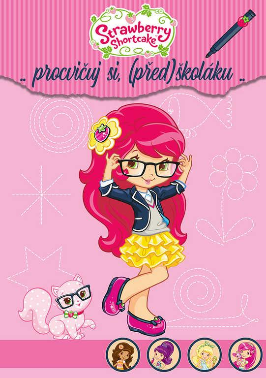 AKIM Procvičuj si (před)školáku Jahůdka 2 (Strawberry Shortcake) set s popisovačem