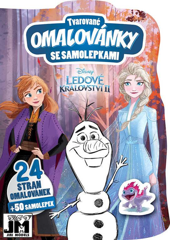 JIRI MODELS Omalovánky tvarované + samolepky Frozen 2 (Ledové Království)