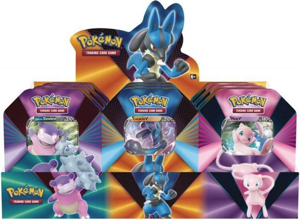 ADC Pokémon TCG: Spring V Tin 2021 set 4x Booster v kovovém boxu