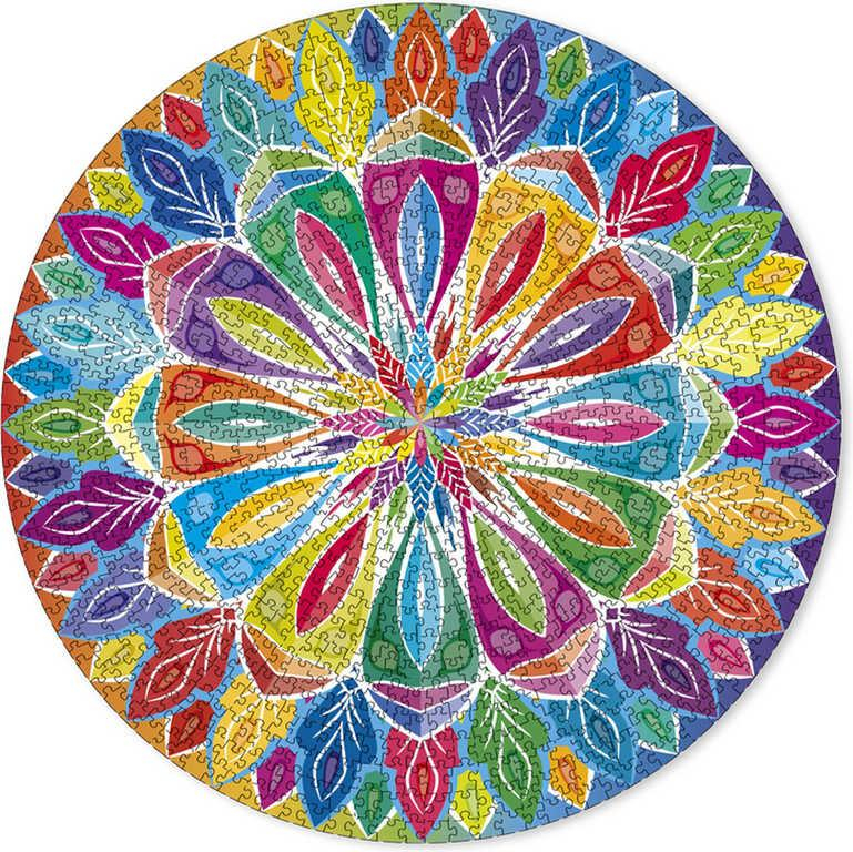 GRAFIX Puzzle kulaté Mandala 1000 dílků 68cm skládačka v krabici