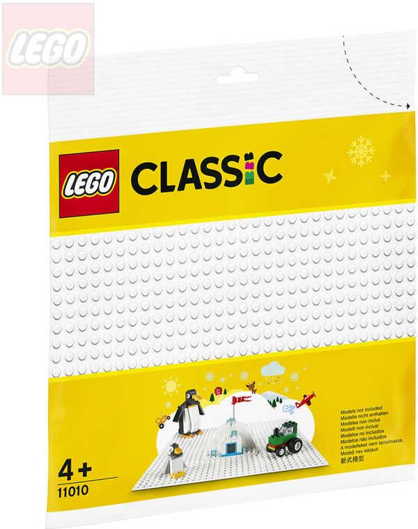 LEGO CLASSIC Podložka bílá ke stavebnicím 25,5x25,5cm 11010