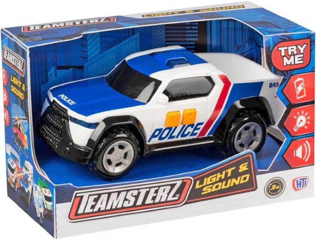 Teamsterz autíčko 16cm pickup policejní zásahové na baterie Světlo Zvuk 2 druhy