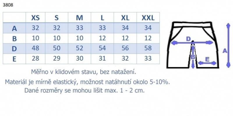 Be MaaMaa Těhotenské,bavlněné kraťasy s odpáratelným pásem - černé, vel. L - L (40)