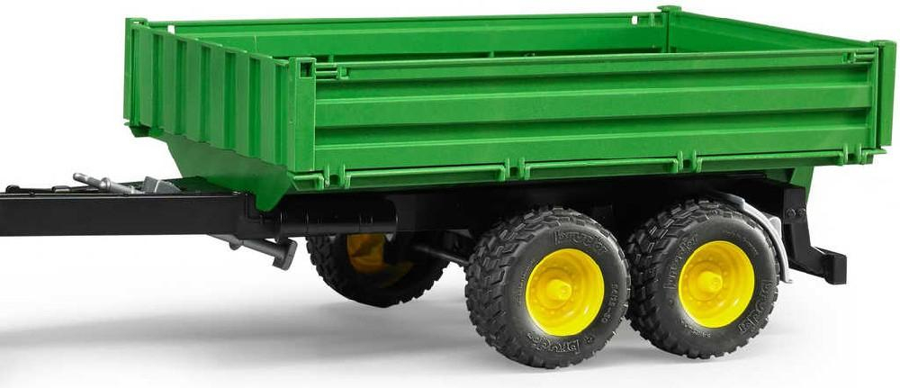 BRUDER 02108 (2108) Traktor John Deere 5115M set s valníkem model 1:16 plast