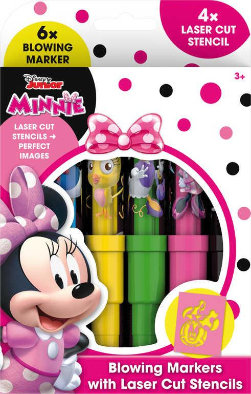 JIRI MODELS Fixy foukací 6ks Disney Minnie Mouse set se 4 šablonami