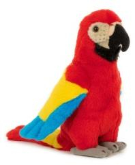 Plyš Papoušek červený 20 cm