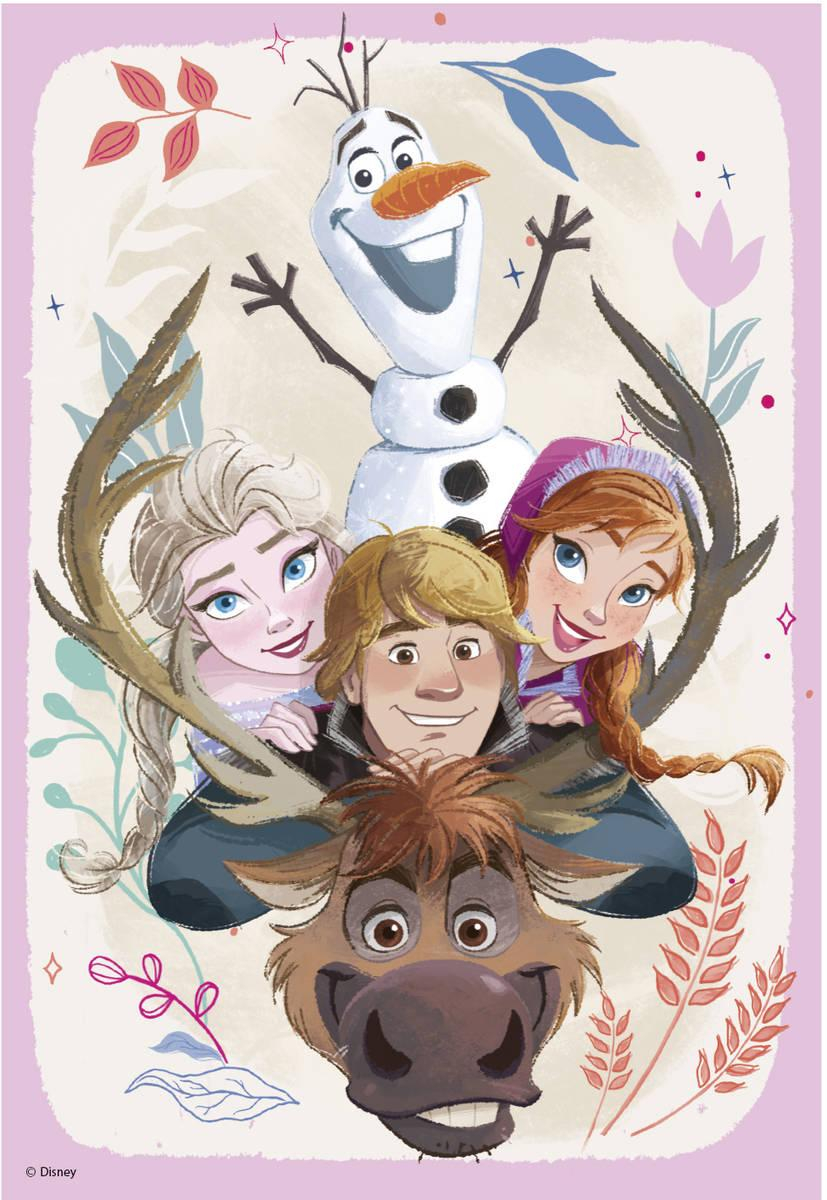 DINO Puzzle 2x77 dílků Ledové Království: Anna a Elsa skládačka 18x26cm