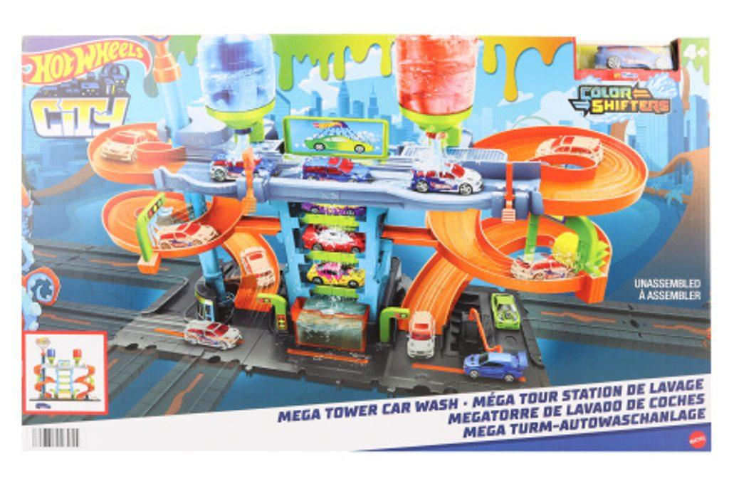 Hot Wheels City color shifters automyčka se spirálou HDP05