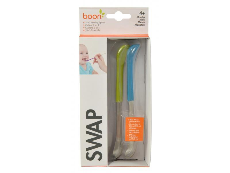Boon - SWAP - Oboustranná lžička 2ks modro-zelená