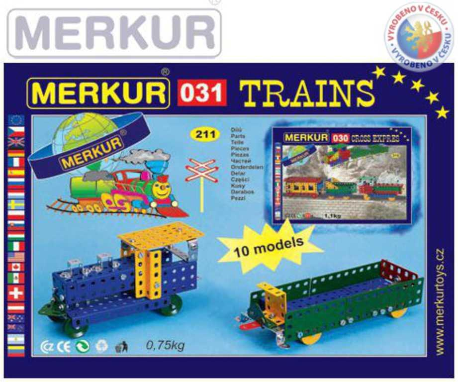 MERKUR 031 Železniční modely * KOVOVÁ STAVEBNICE *