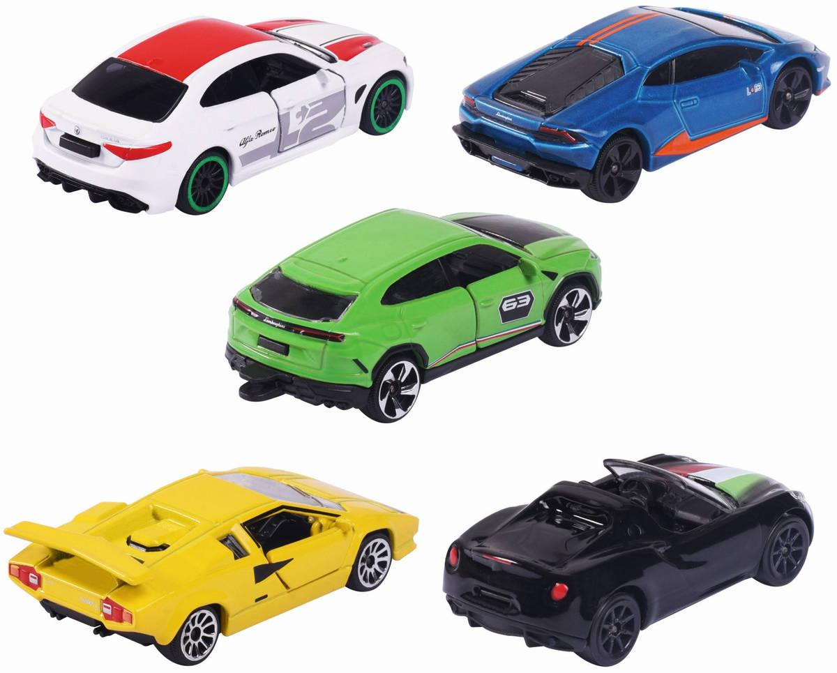 MAJORETTE Dreams Cars Italy dárkový set 5 kovových autíček italské značky v krabici