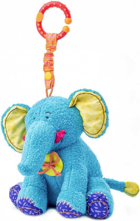 NINY PLYŠ Baby slon Kaleo 21cm mazlící zvonící pro miminko