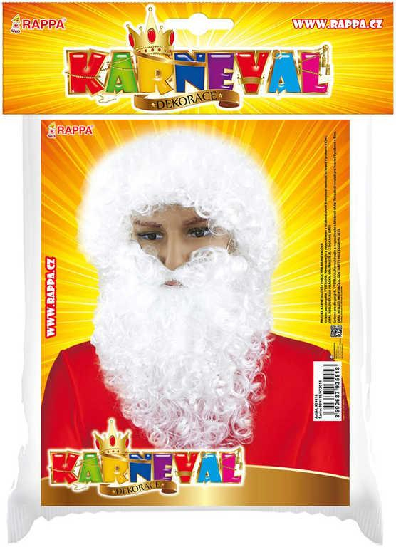KARNEVAL Paruka s vousy Santa Claus pro dospělé KARNEVALOVÝ DOPLNĚK