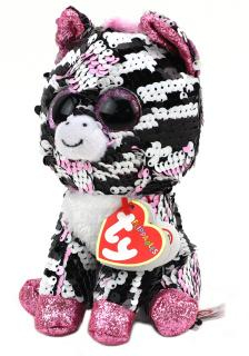 Beanie Boos Zoey 15 cm - zebra růžová