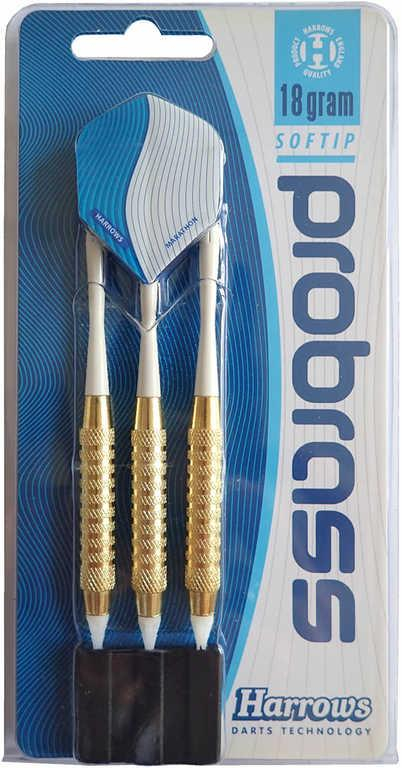 ACRA Šipky s plastovým hrotem HARROWS SOFT PRO BRASS T11 16g set 3ks