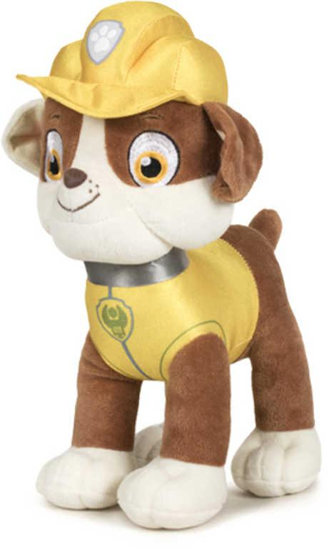 PLYŠ Paw Patrol psík Rubble 34cm Tlapková Patrola *PLYŠOVÉ HRAČKY*