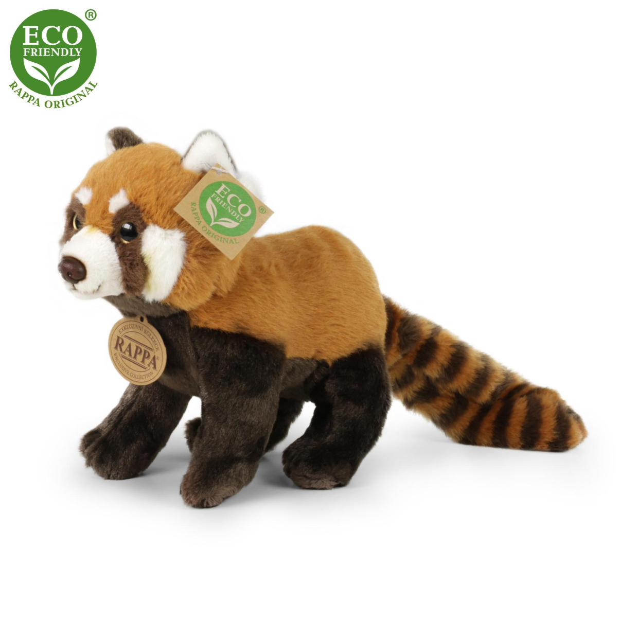 Plyšová panda červená 20 cm ECO-FRIENDLY