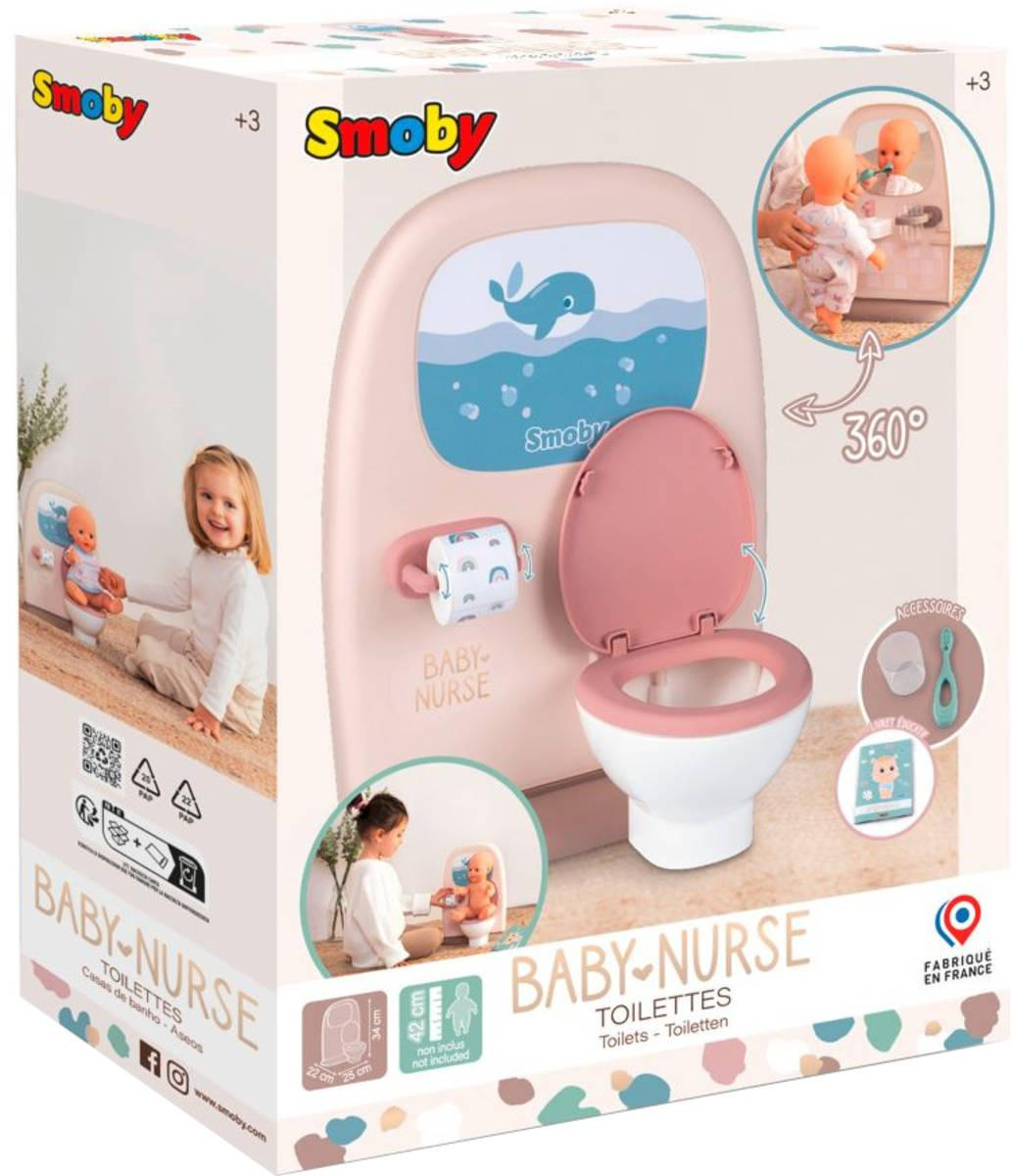 SMOBY Baby Nurse Toaleta WC s koupelnou herní set pro panenku miminko