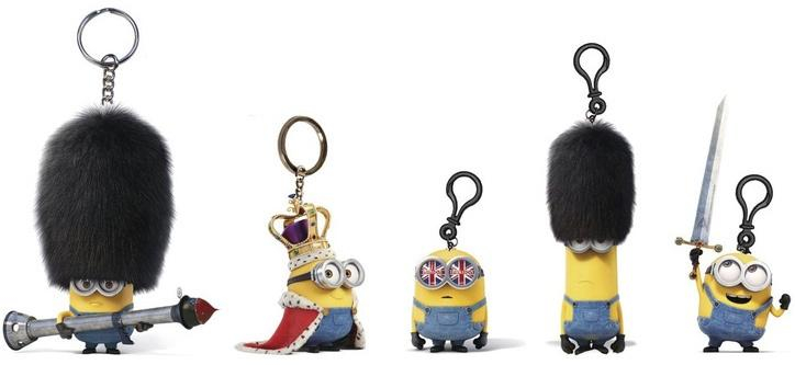 ADC Figurka Mimoňové (Minions) s přívěskem 3D na klíče Britská kolekce 5 druhů