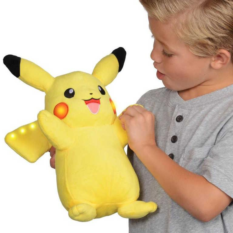 PLYŠ Pikachu interaktivní III Pokémon s funkcemi na baterie Světlo Zvuk