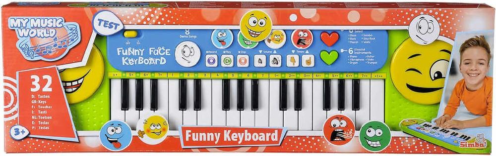 SIMBA MMW Klávesy dětské elektronické Funny 51x14cm pianko pro děti