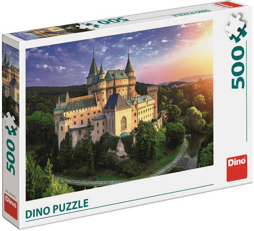 DINO Puzzle Zámek Bojnice foto 500 dílků 47x33cm skládačka v krabici