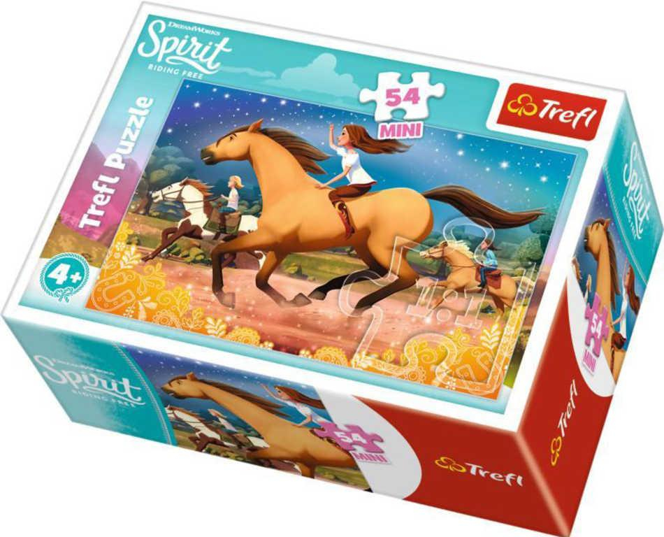 TREFL PUZZLE Spirit: Čas na nové dobrodružství mini 20x13cm 54 dílků 4 druhy