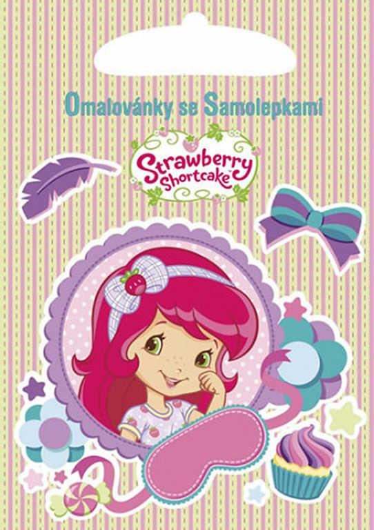 AKIM Omalovánky do ruky se samolepkami A5 Jahůdka (Strawberry Shortcake)