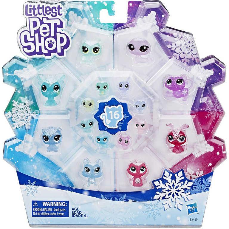 HASBRO LPS Zvířátko Littlest Pet Shop ledové království set 16ks