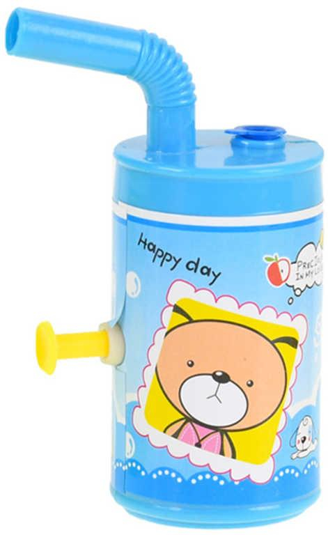 Nádobka stříkací s brčkem 10cm se zvířátky na vodu 4 barvy plast