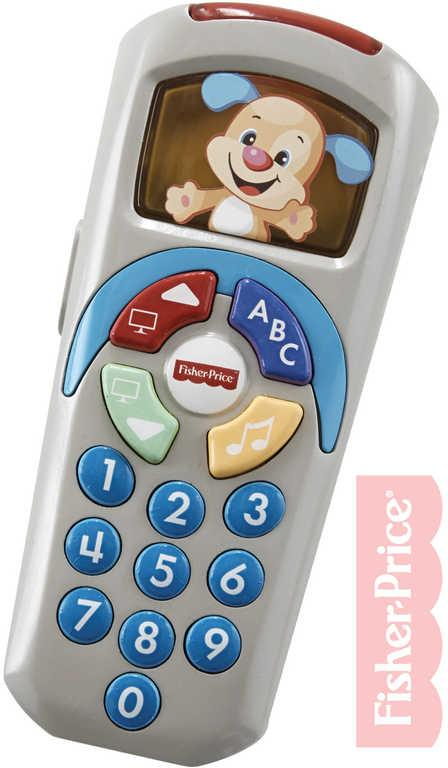 FISHER PRICE Pejskův baby ovladač naučný CZ na baterie Světlo Zvuk