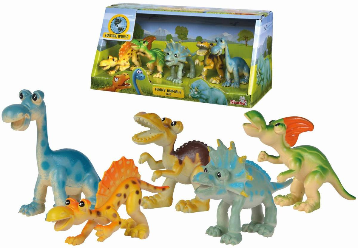 SIMBA Zvířátka veselá Dinosauři set 5ks 9-11cm plast v krabici