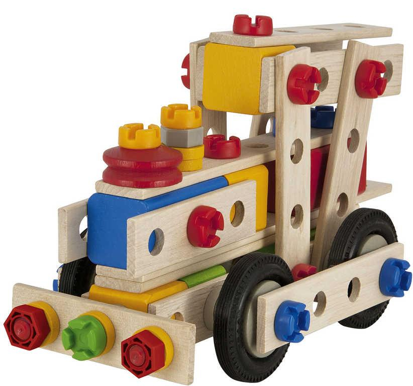 EICHHORN DŘEVO Constructor Lokomotiva 4 modely 100 dílků 4v1 STAVEBNICE