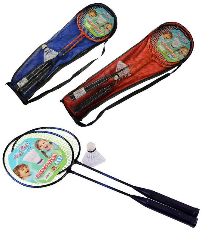 Badmingtonové rakety set 2 pálky s košíčkem 4 barvy v přenosném vaku