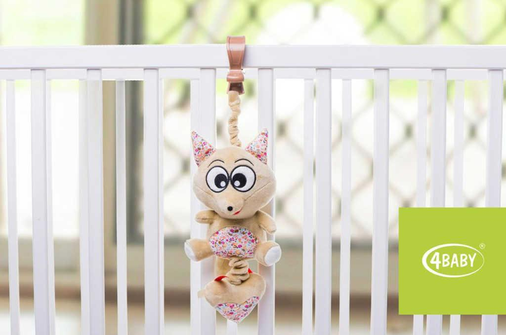 4 BABY PLYŠ Liška natahovací s melodií s klipem pro miminko